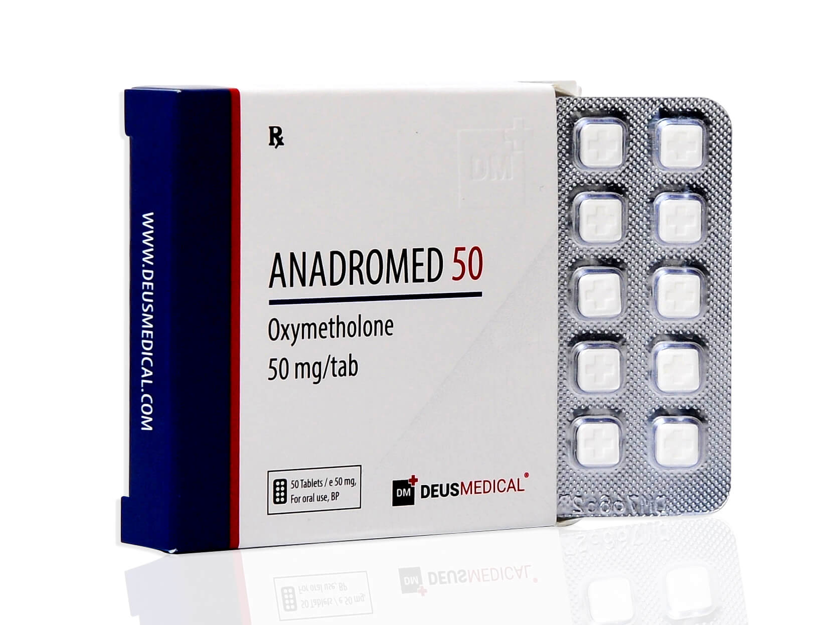 ANADROMED 50 (Oxymetholone) - 50tabs of 50mg - DEUS-MEDICAL - Image 2
